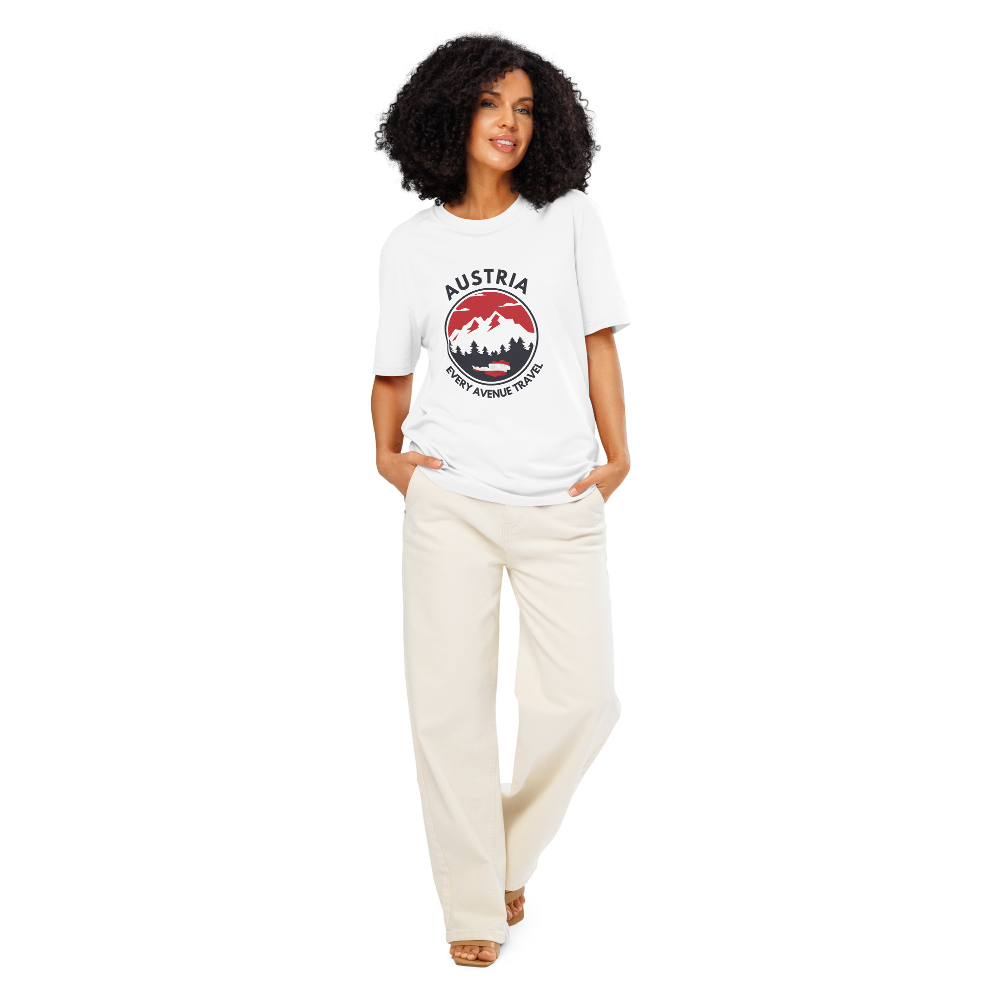 Austria 2026 | Mountain logo | Unisex organic t-shirt