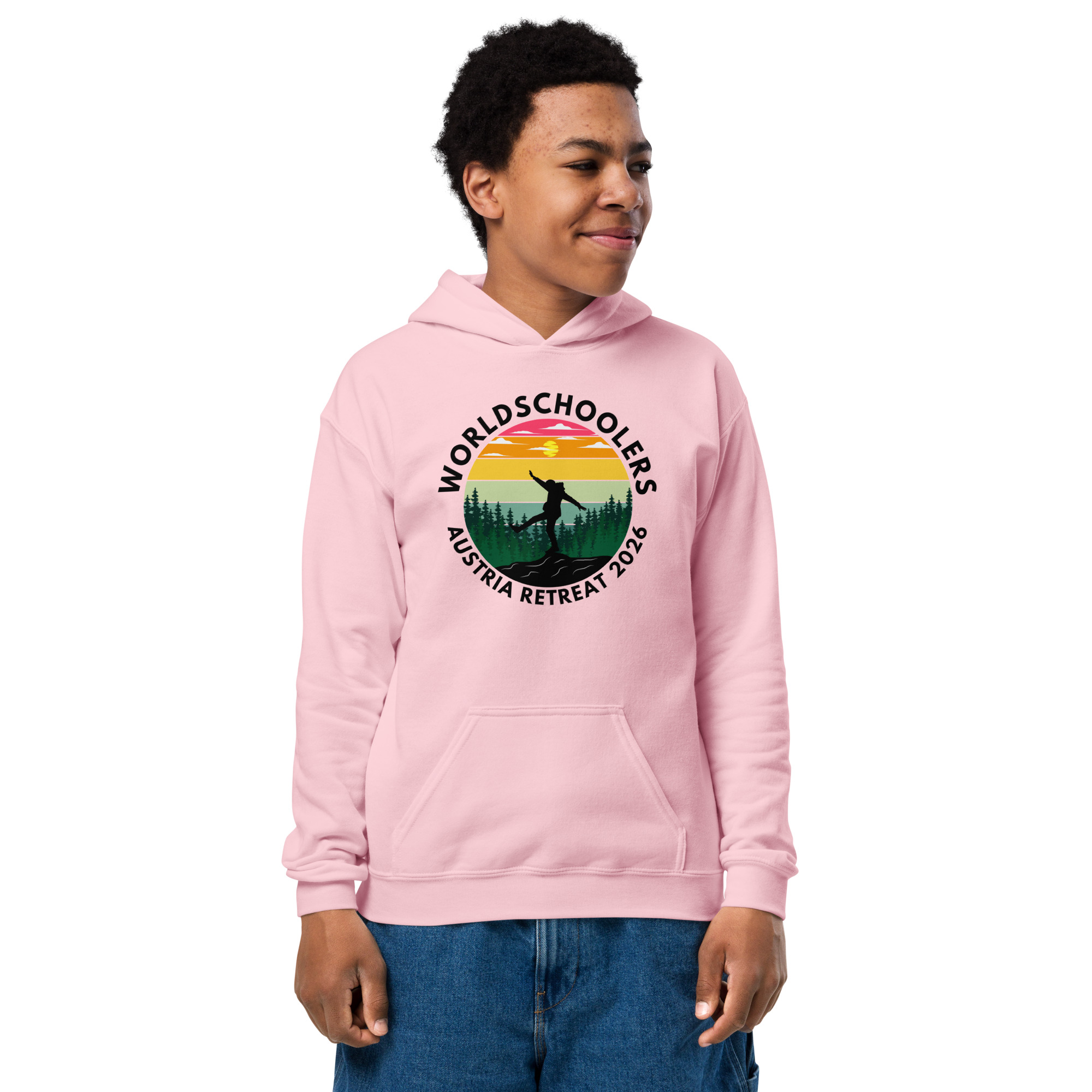 Austria 2026 | Official Kicking logo | Youth heavy blend hoodie