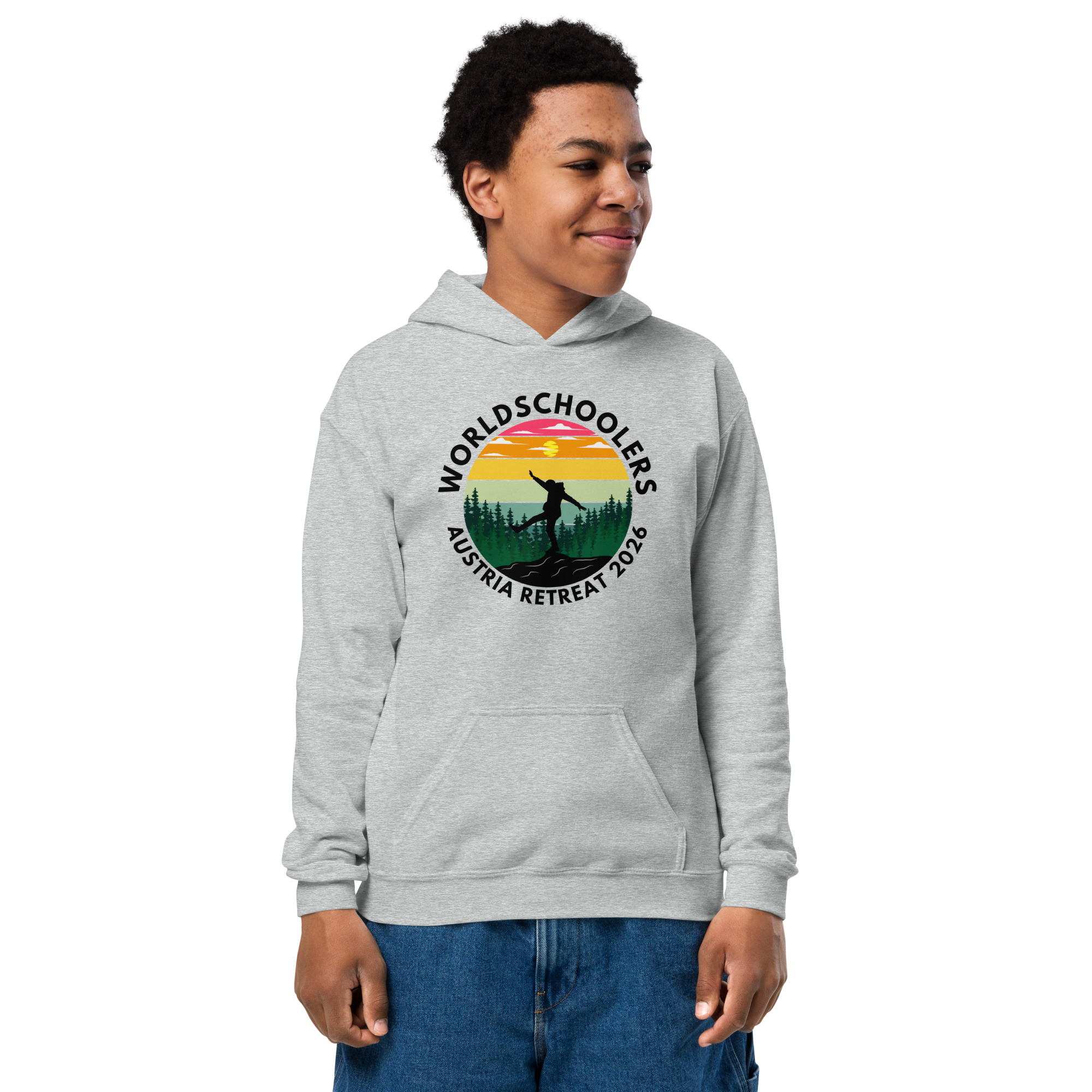Austria 2026 | Official Kicking logo | Youth heavy blend hoodie
