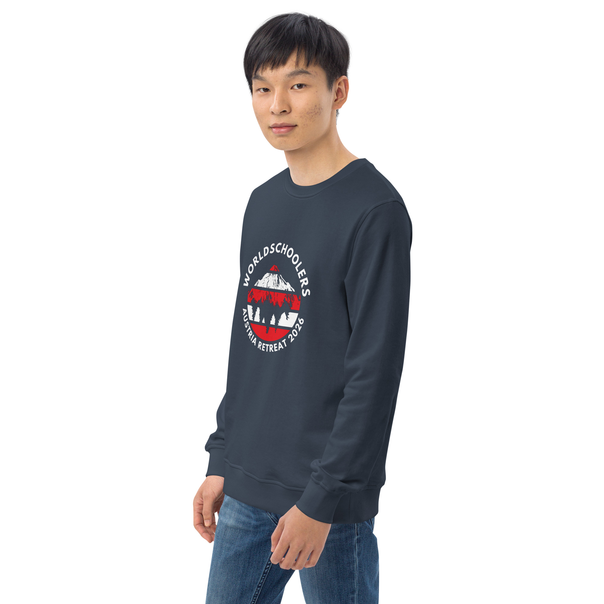 Austria 2026 | Official Red logo | Unisex organic sweatshirt