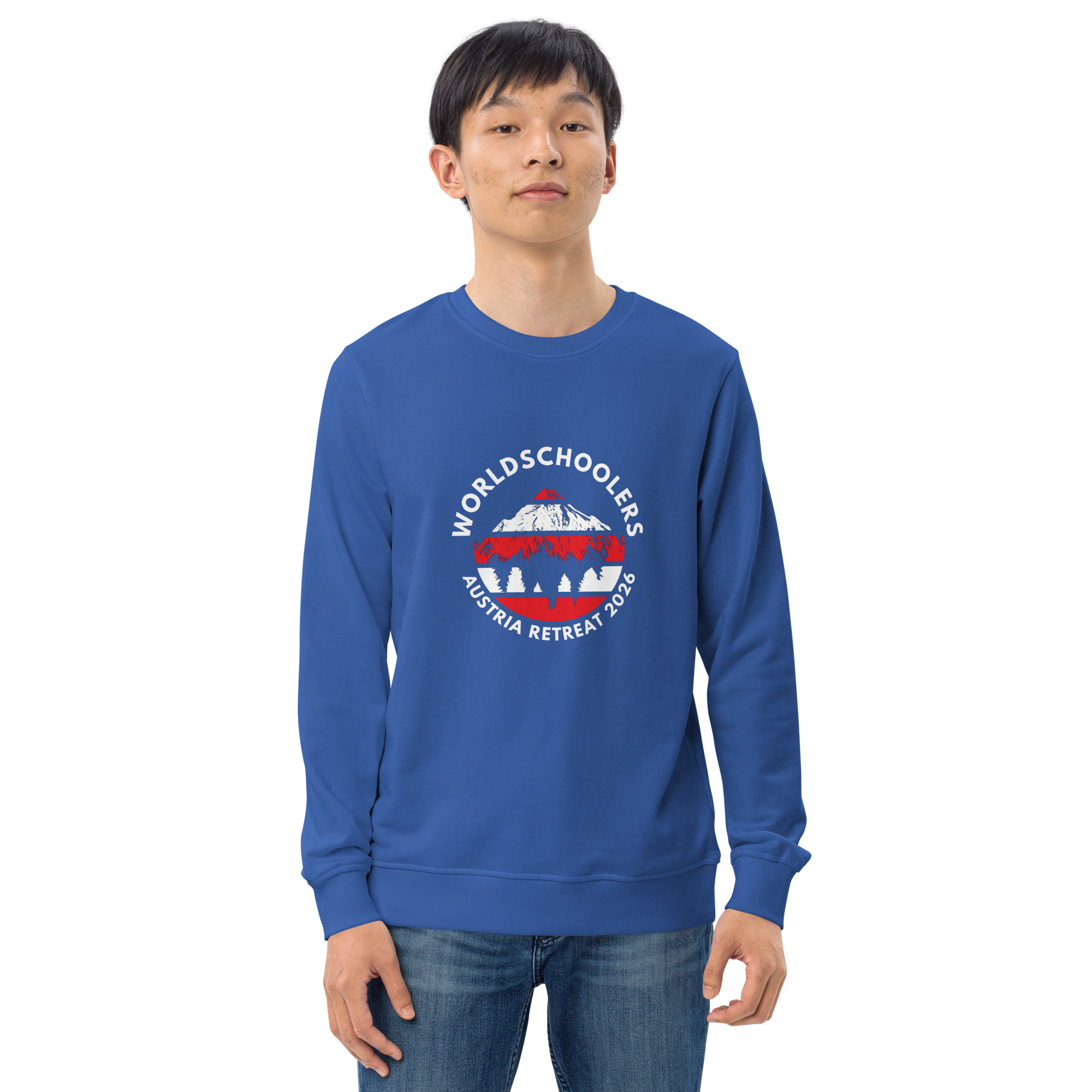 Austria 2026 | Official Red logo | Unisex organic sweatshirt