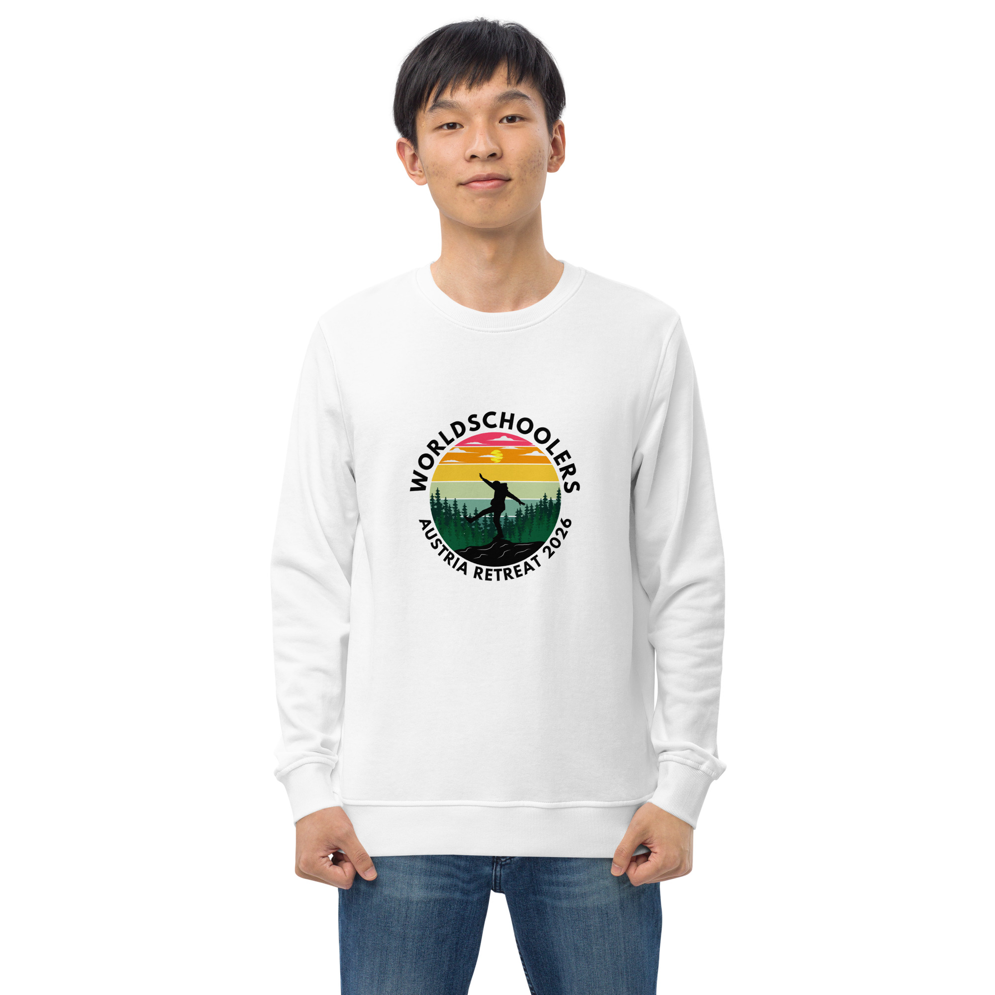 Austria 2026 | Kicking logo | Unisex organic sweatshirt