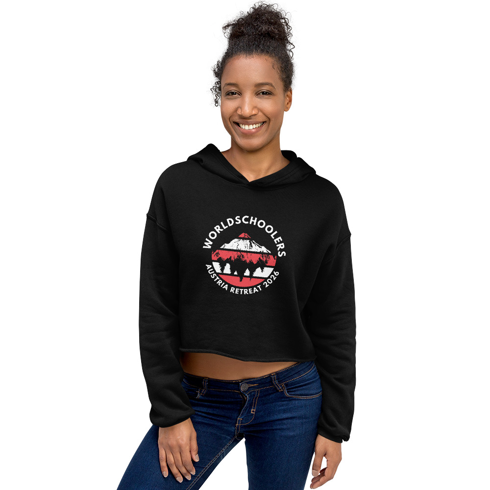 Austria 2026 | Official Red logo | Crop Hoodie