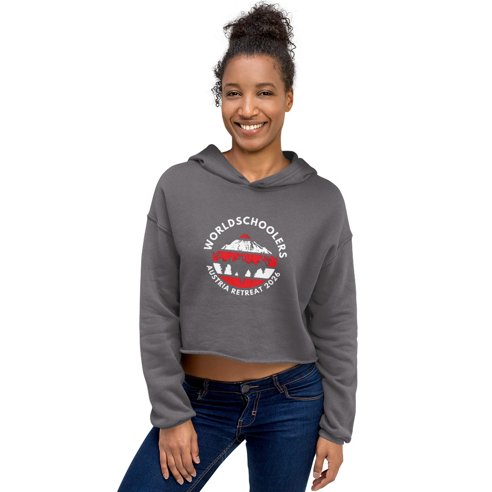 Austria 2026 | Official Red logo | Crop Hoodie