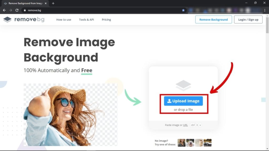 Gushyira ifoto muri site