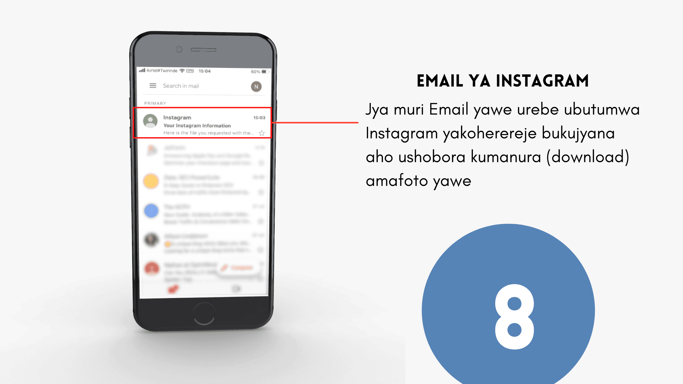 Email ya Instagram