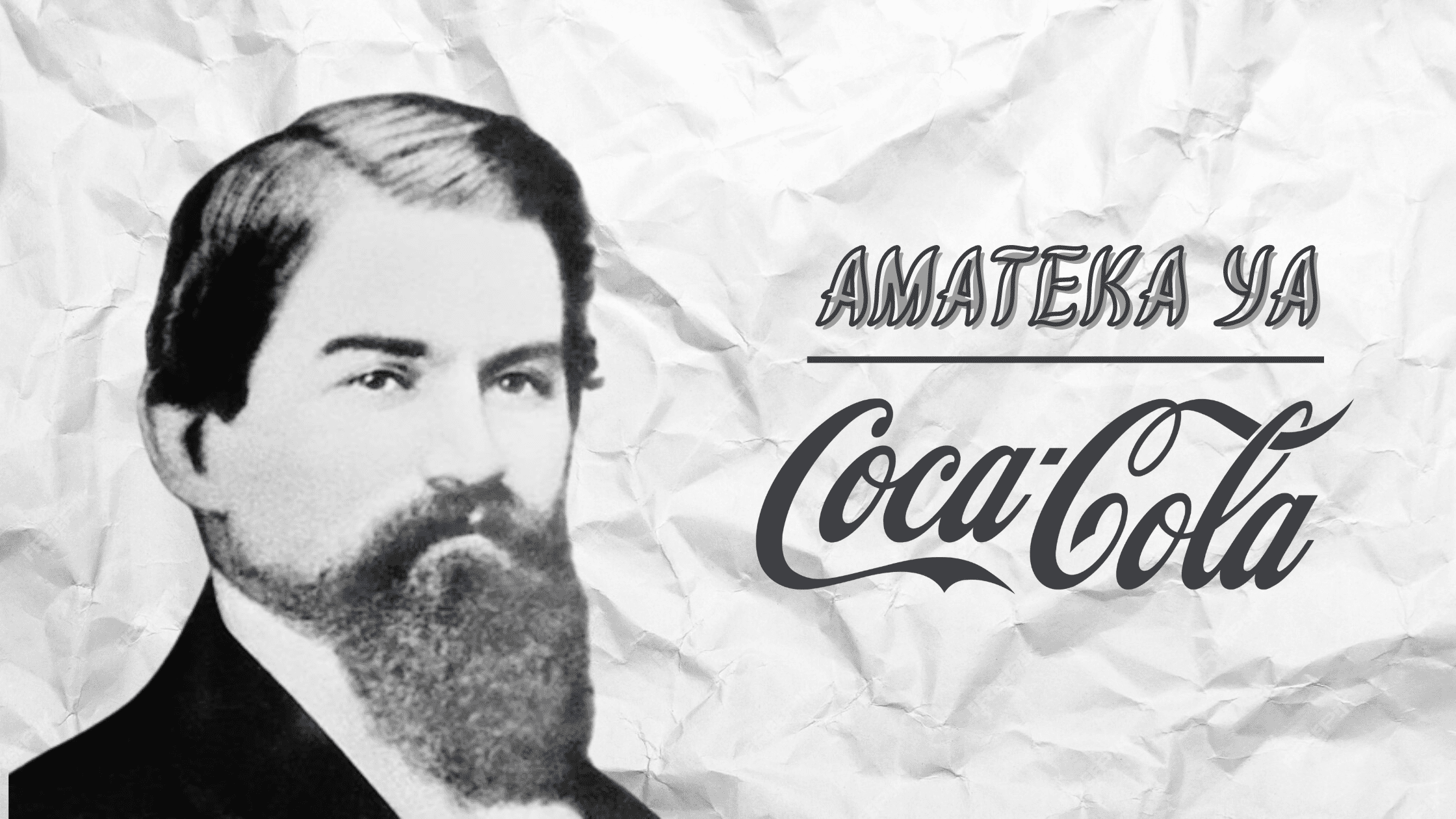 Logo ya Coca-Cola n'ifoto ya Stith Pemberton