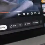 Imashini iri kwerekana amabuto ya YouTube.
