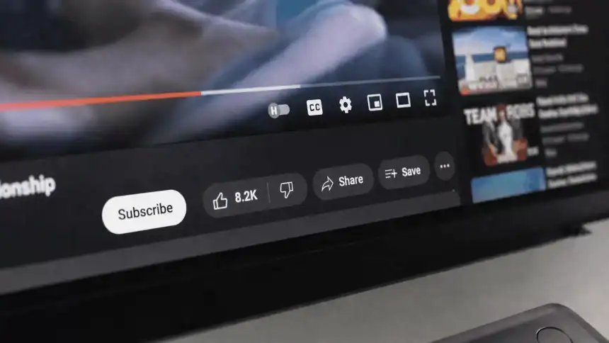 Imashini iri kwerekana amabuto ya YouTube.