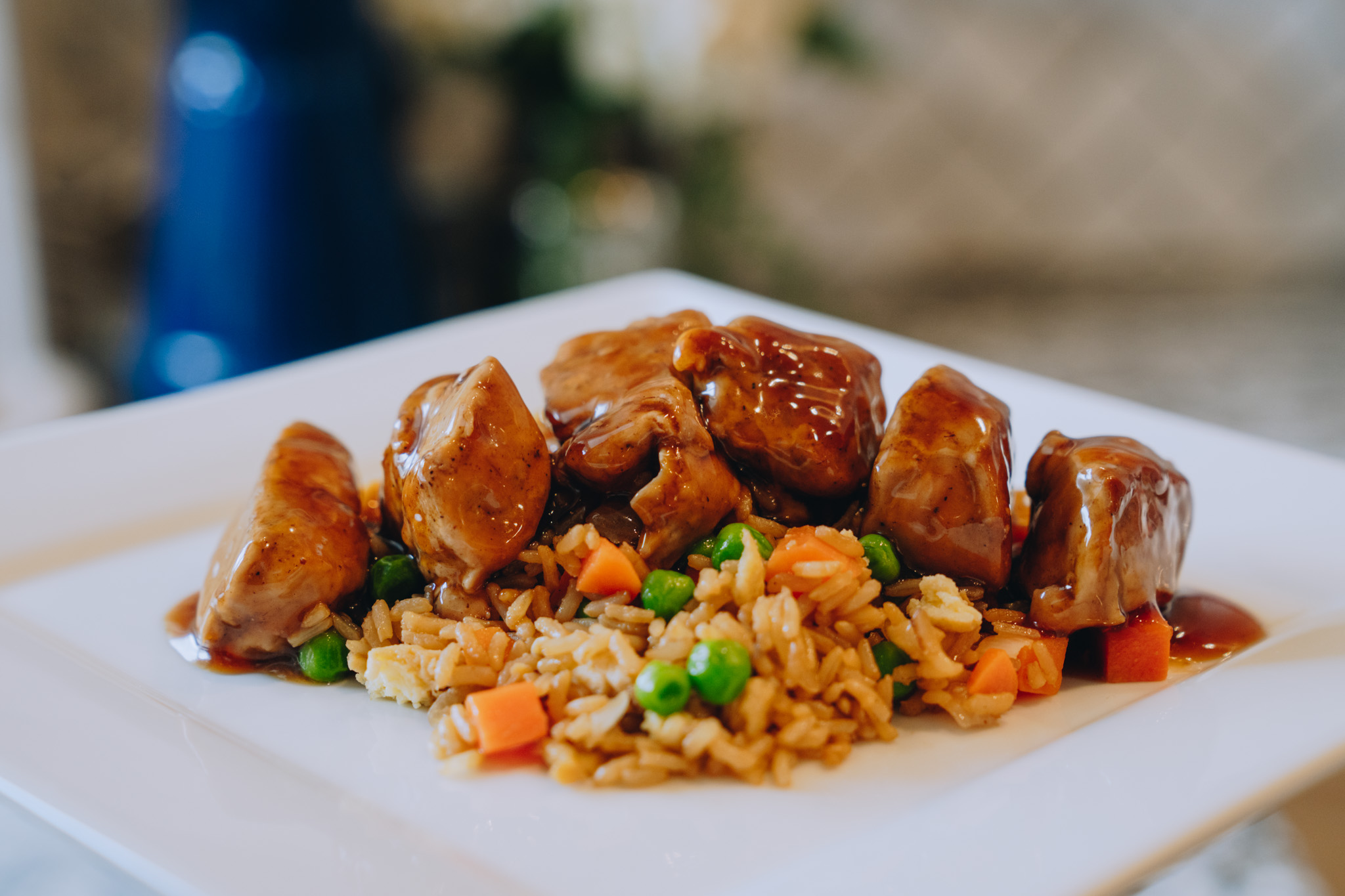 Photo of Teriyaki Pork Tenderloin and Fried Brown Rice