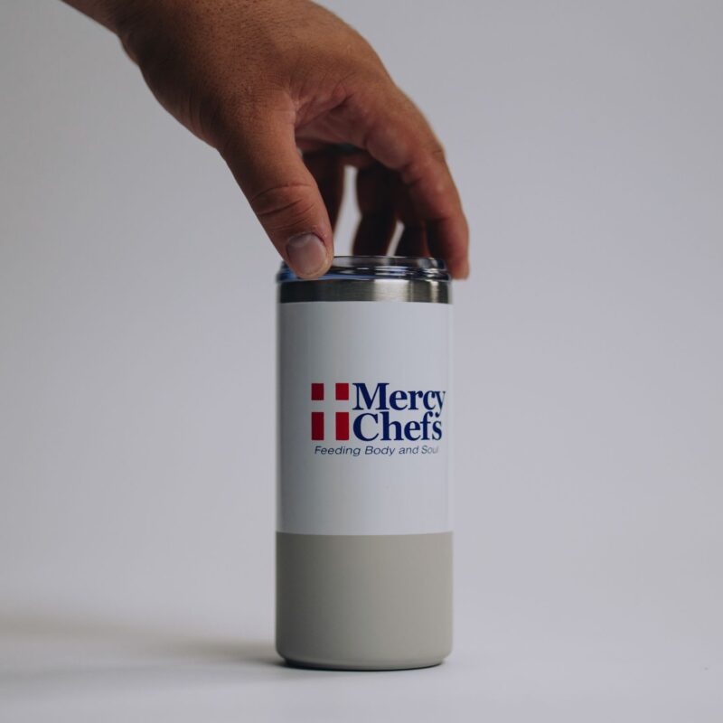 Mercy Chefs' travel mug