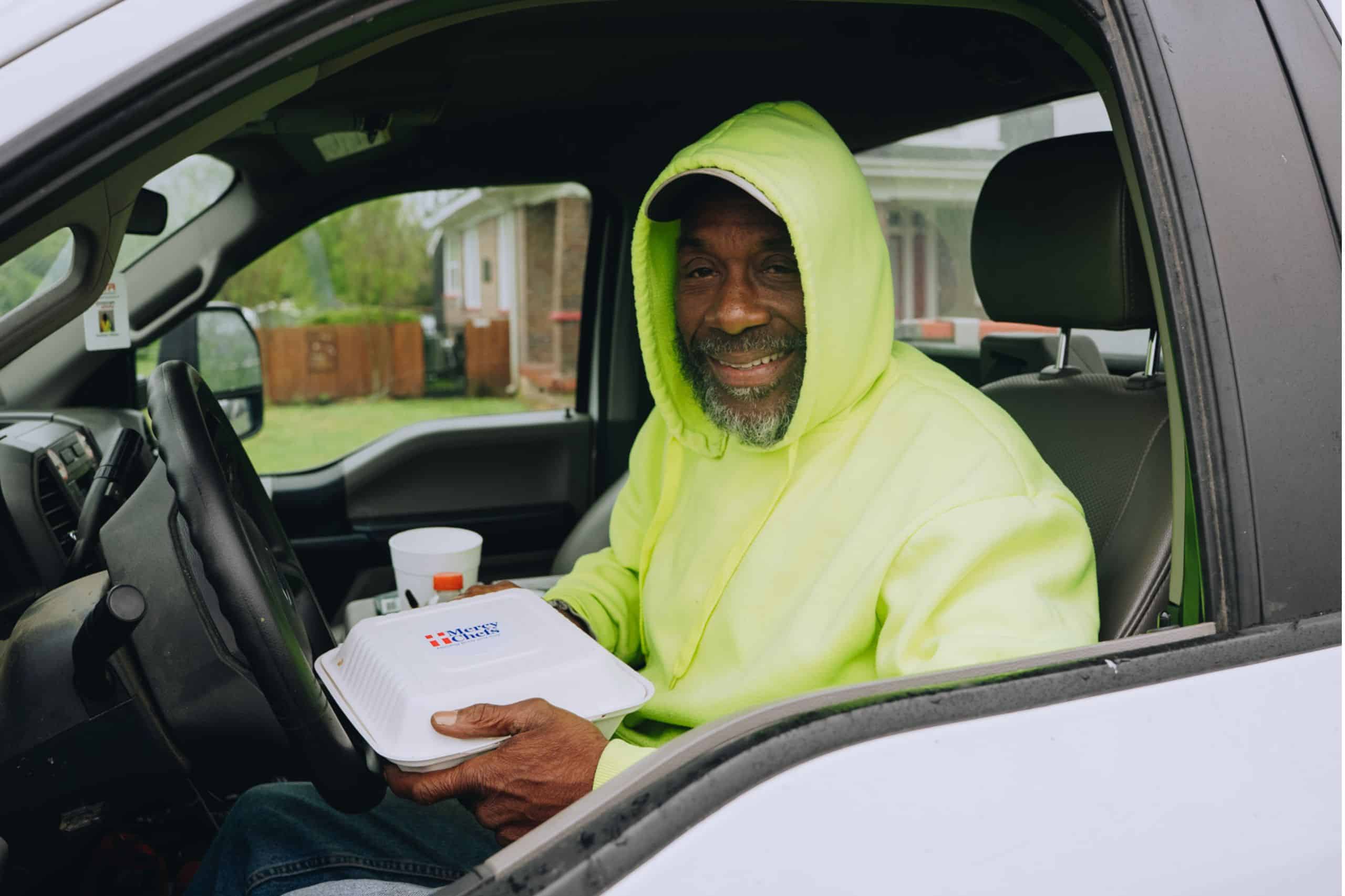 Emergency Meals Provided in Selmer, Tennessee, to Tornado Victims