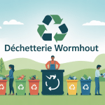 illustration moderne déchetterie wormhout gestion déchets