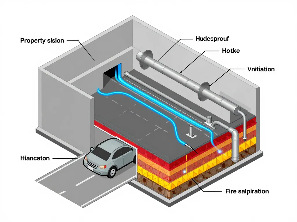 diagramme technique garage sous sol ventilation drainage