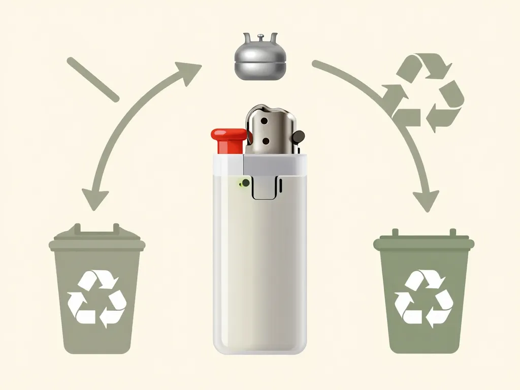 ou jeter briquet composition non recyclable