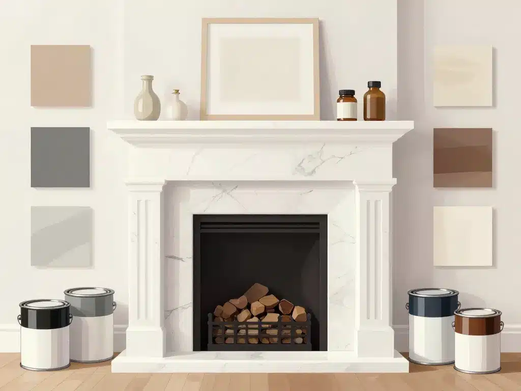 peinture sur marbre cheminée différents types de finition