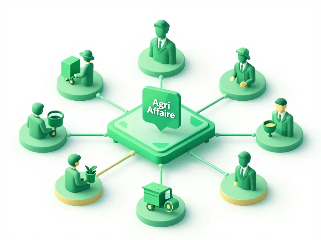 schéma connexion agri affaire marché agricole