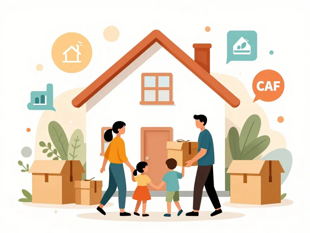 illustration aide financière pour un déménagement CAF Action Logement