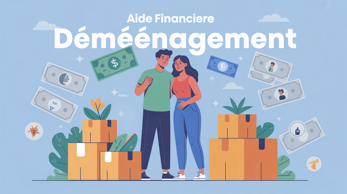 illustration aide financière pour un déménagement famille et organismes