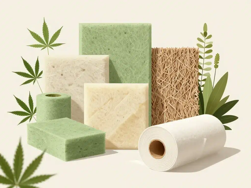 Scène produits biofib chanvre lin coton formats panneaux