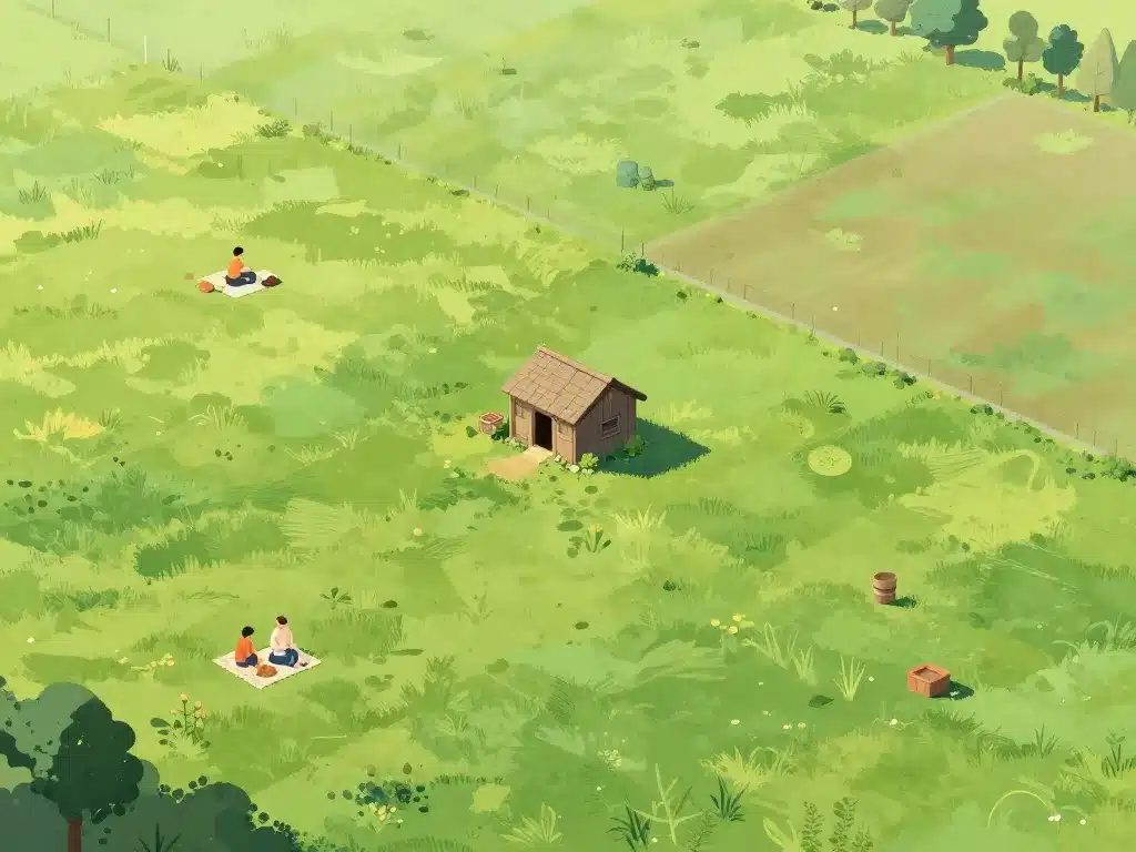 droits limites terrain non constructible avec cabanon cadastré