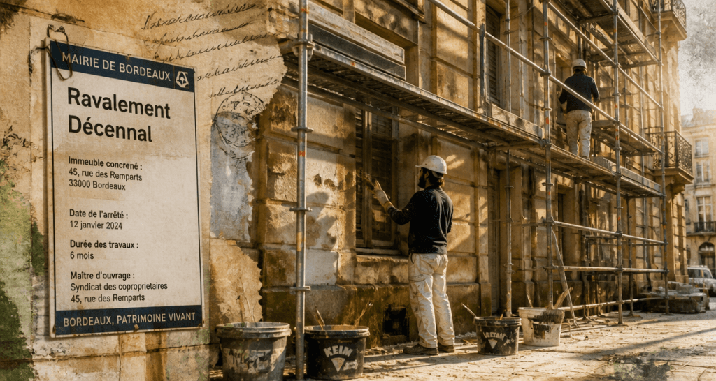 ravalement de façade tous les combien immeuble en rénovation