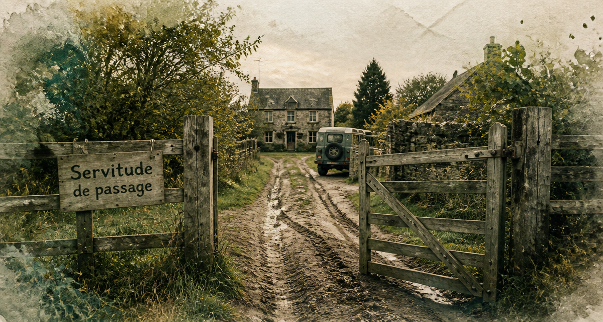 abus de droit servitude de passage chemin barrière