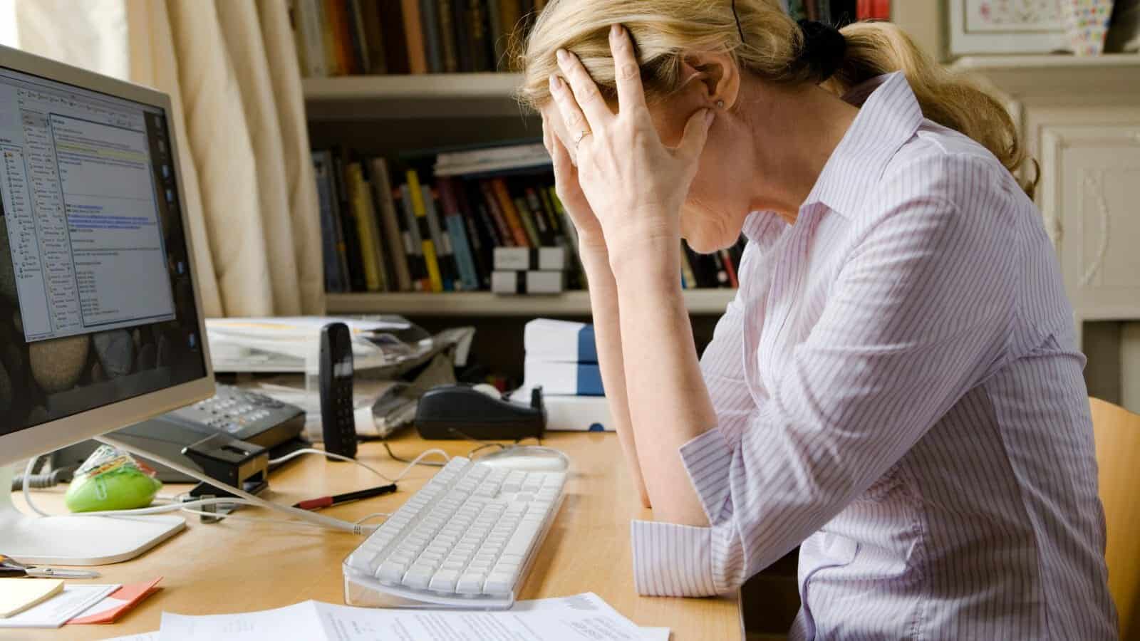 A woman experiencing chronic stress