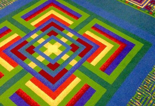 Why do hotels have the weirdest carpets?
