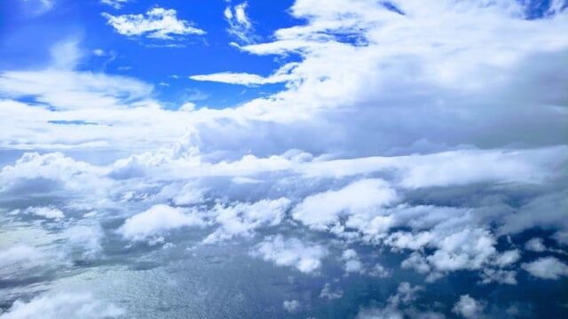 Somewhere over the Gulf of Mexico
