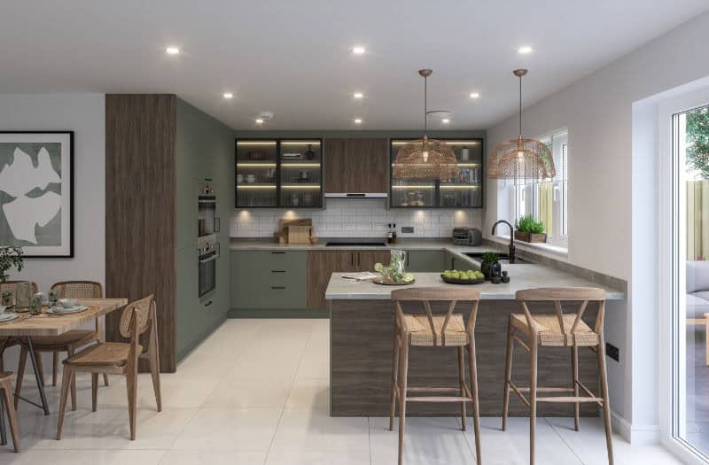 Fenton laser-edged slab door kitchen Fenton laser-edged slab door kitchen design