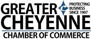 Greater Cheyenne Chamber of Commerce logo promoting business growth.