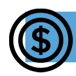 MHP financial services logo with dollar sign and circular design.