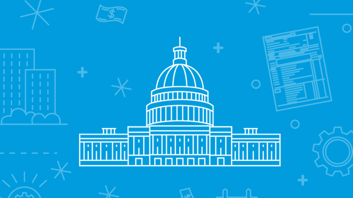 Illustration of the MHP Capitol building highlighting government architecture.