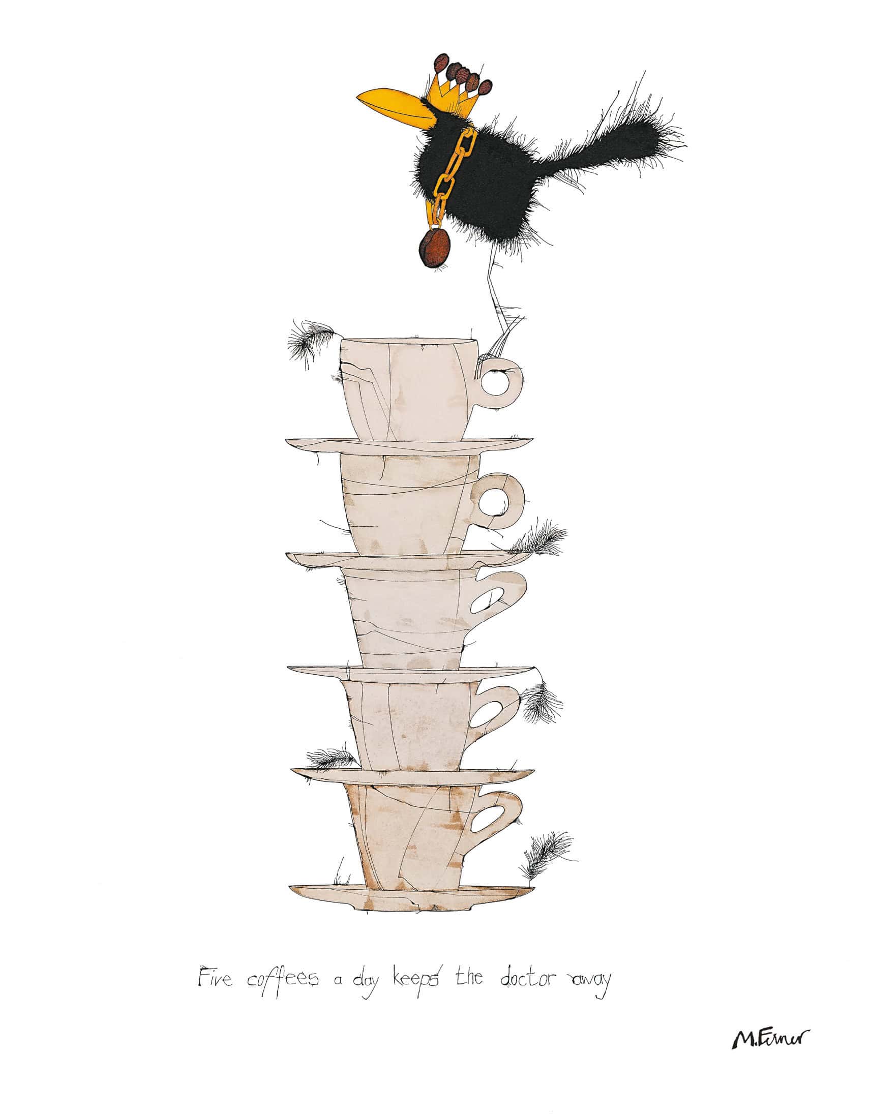 FIVE COFFEES A DAY