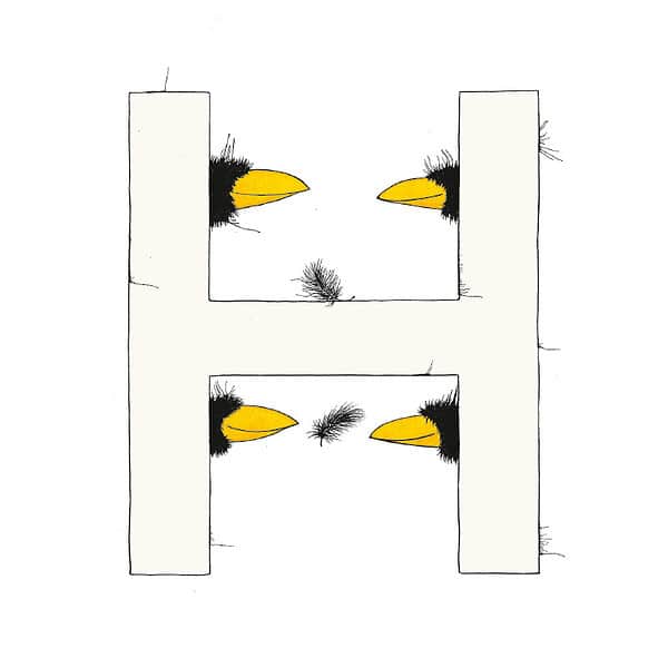 „H“ DAS GROSSE RABENALPHABET
