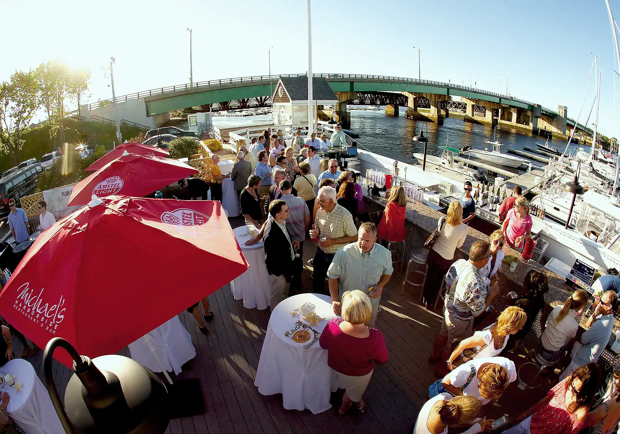 Crowd at Michael's Harborside