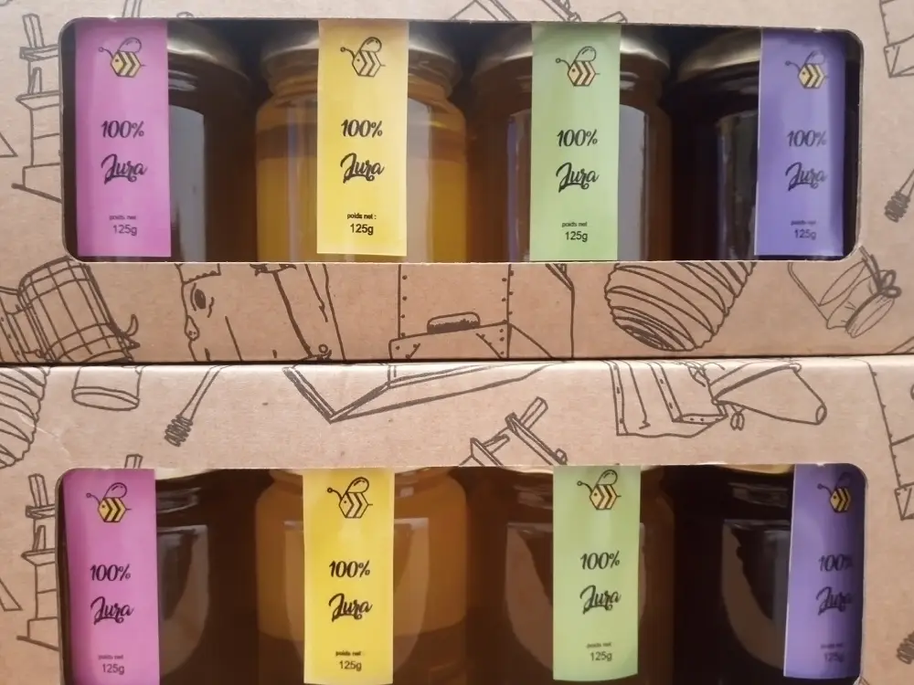 Coffret « Miels de Saison » – 4 × 125 g