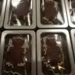 Boite petit sablé décoré - pains d'épices - boite métal gris