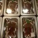 Boite petit sablé décoré - pains d'épices - boite métal gris