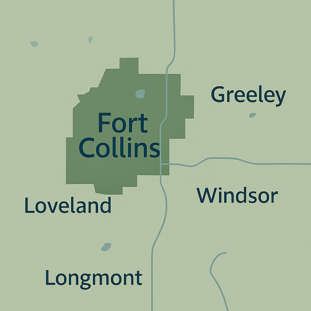 Fort Collins Colorado Map