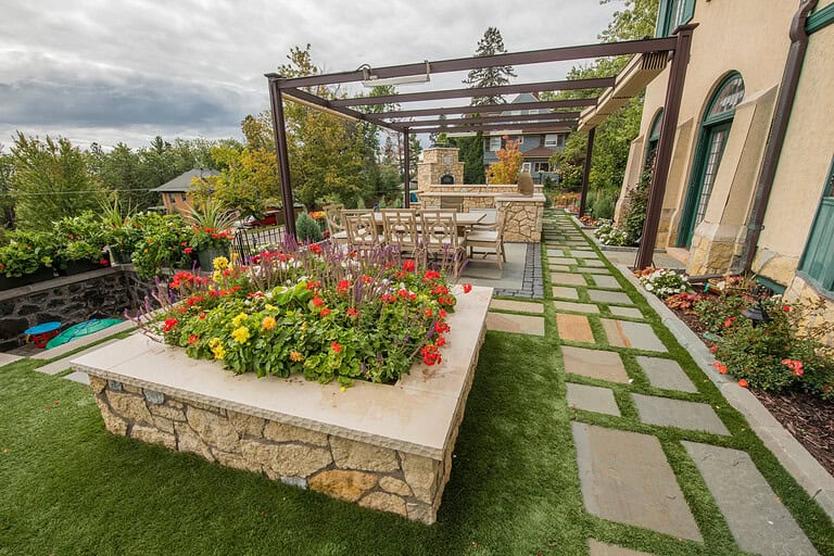 Outdoor landscape design