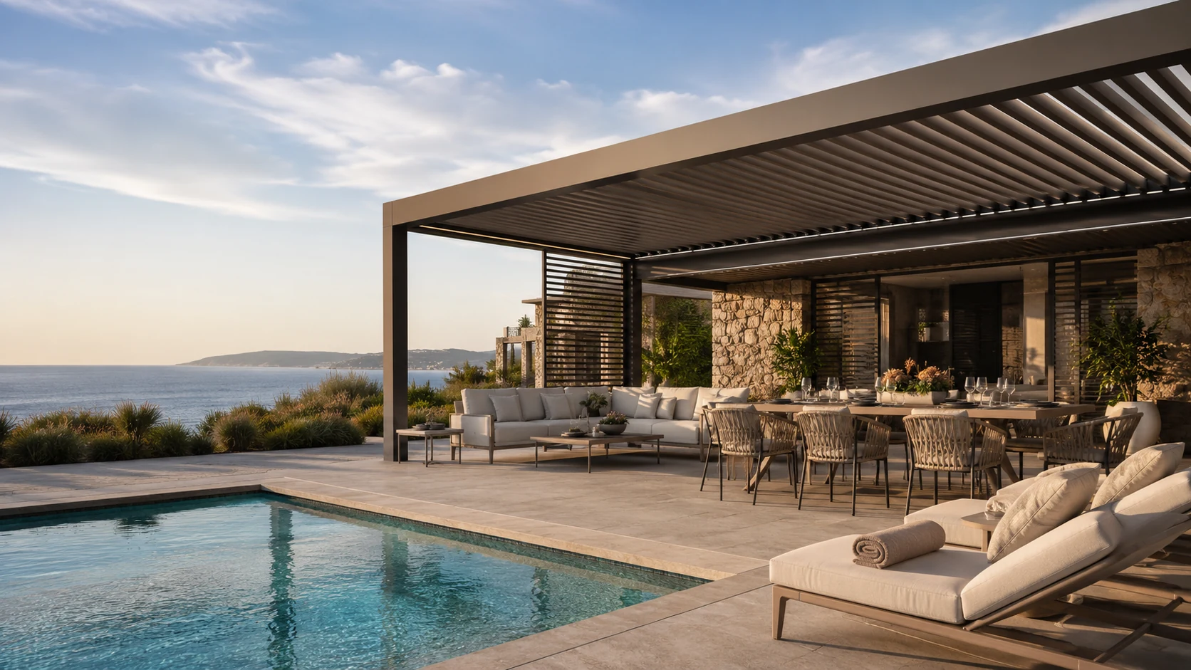 Outdoor living product showroom for importers and distributors