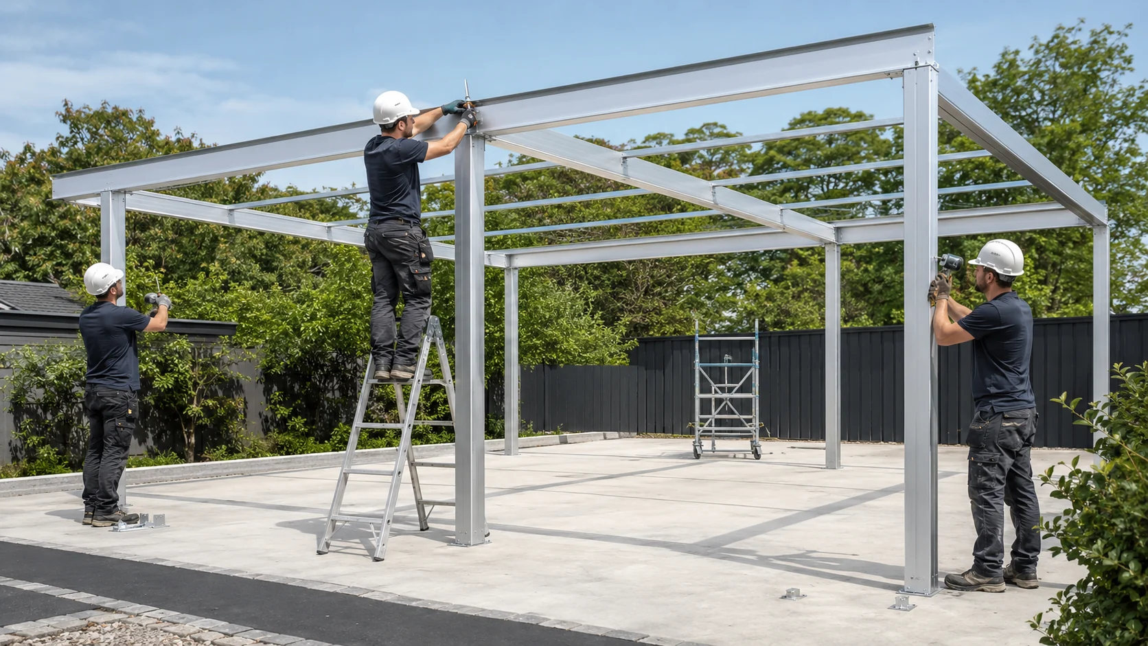 aluminum carport modular installation system