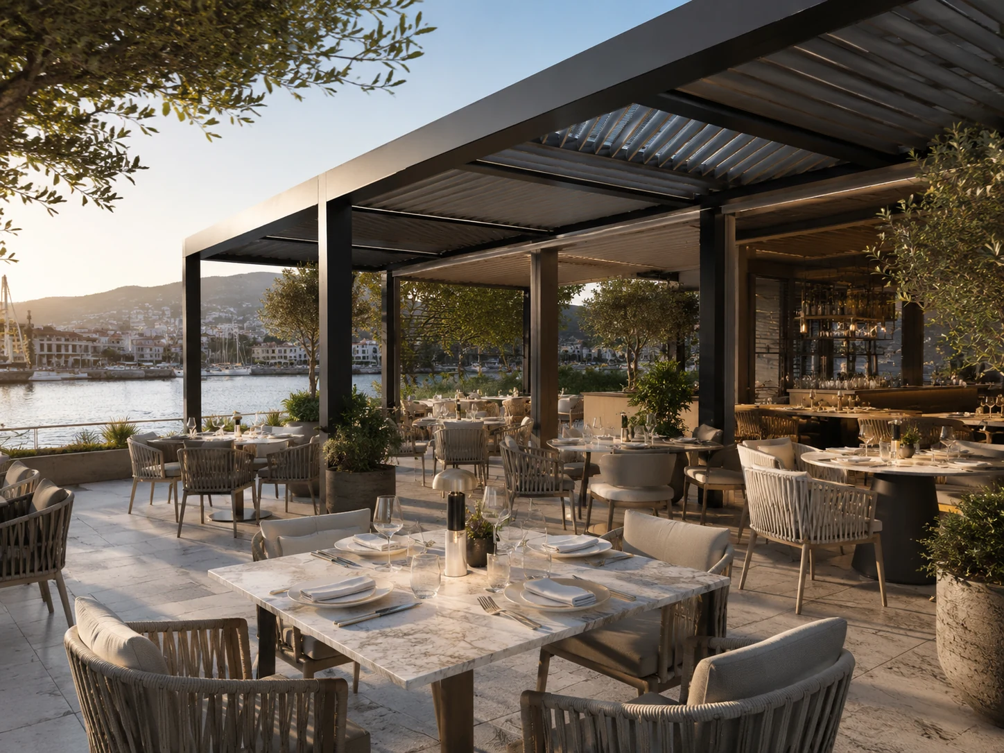 Restaurant outdoor dining furniture project