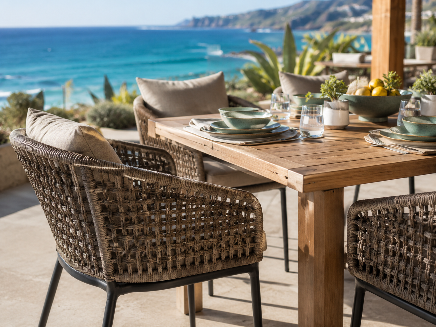 Rope Dining Sets for commercial outdoor dining projects