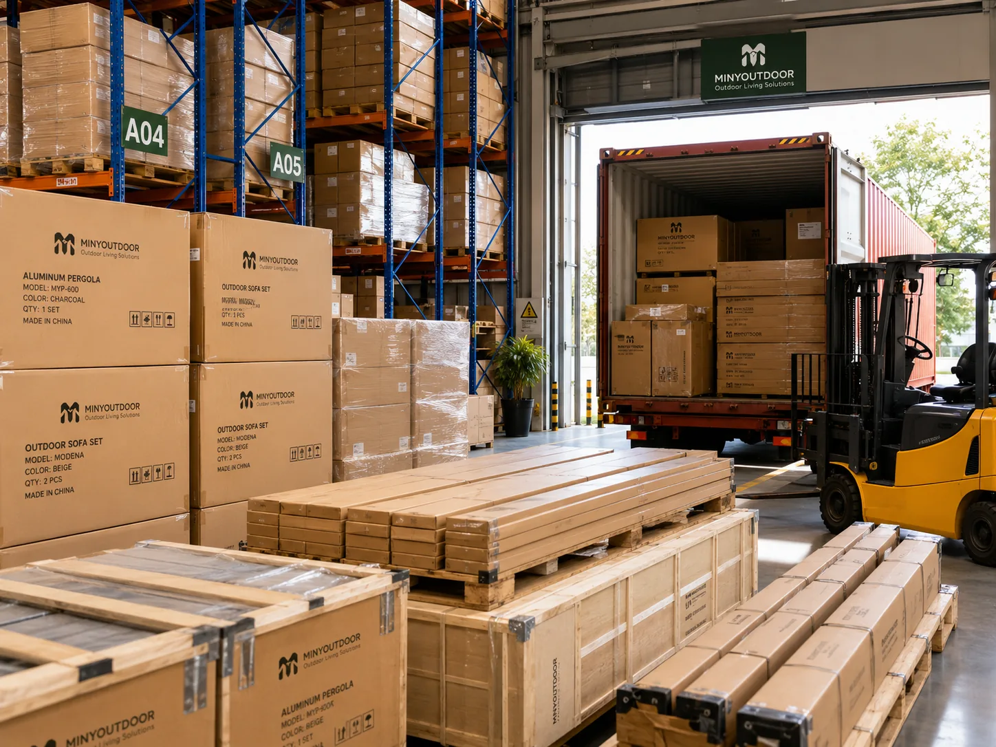 Importers and distributors warehouse loading support