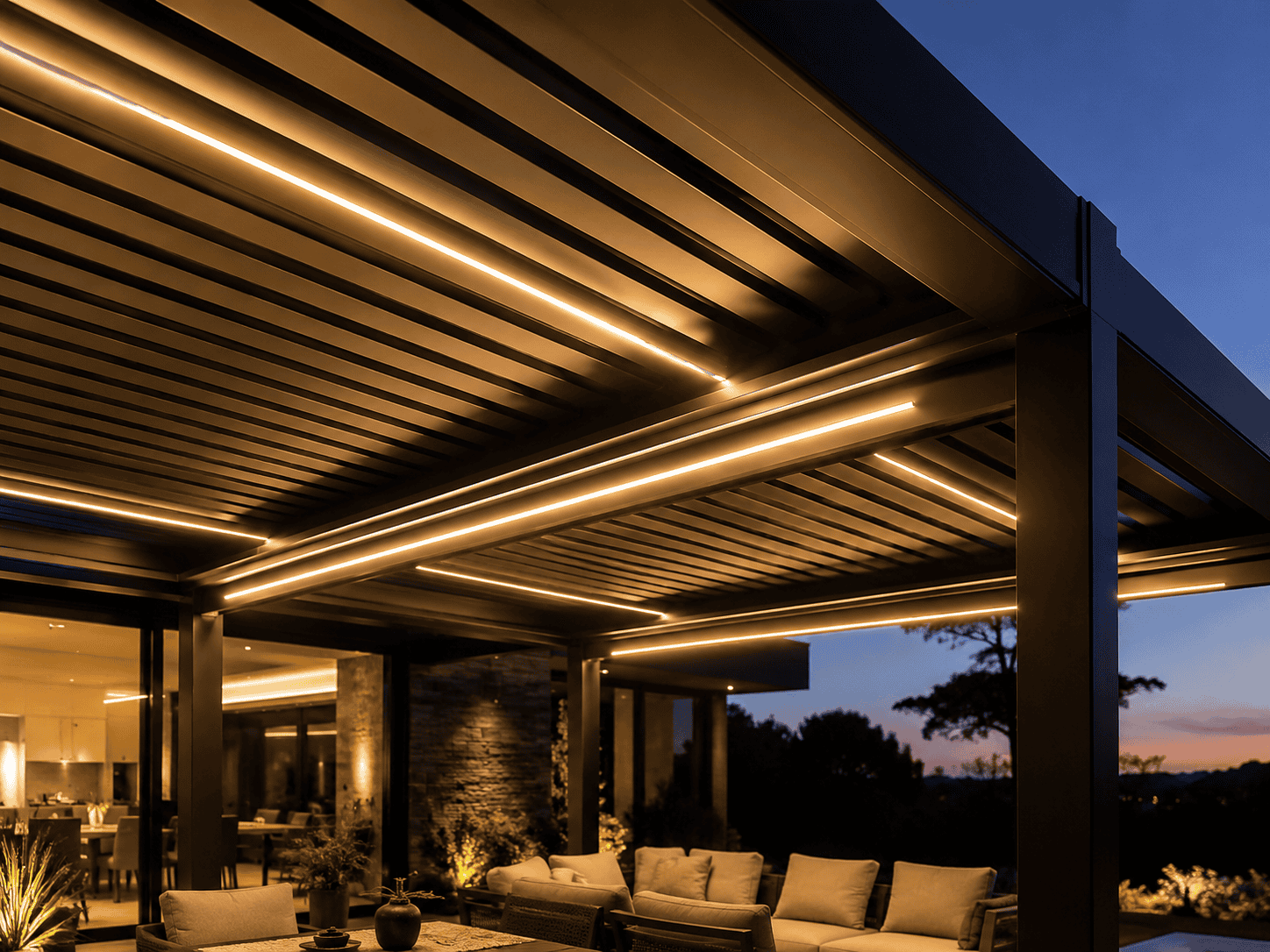 Louvered pergola gallery image 1
