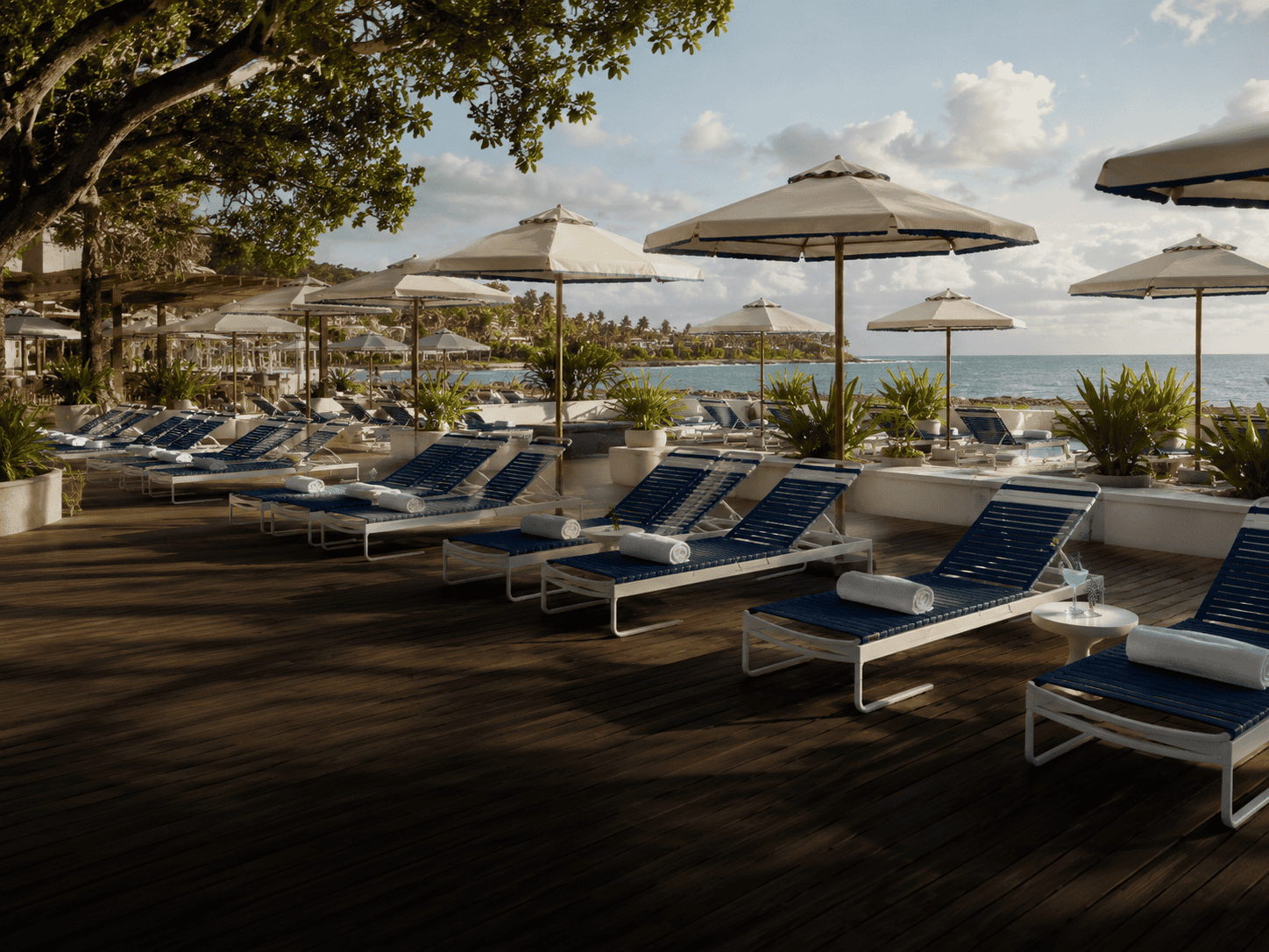 Resort and beach club chaise lounge furniture