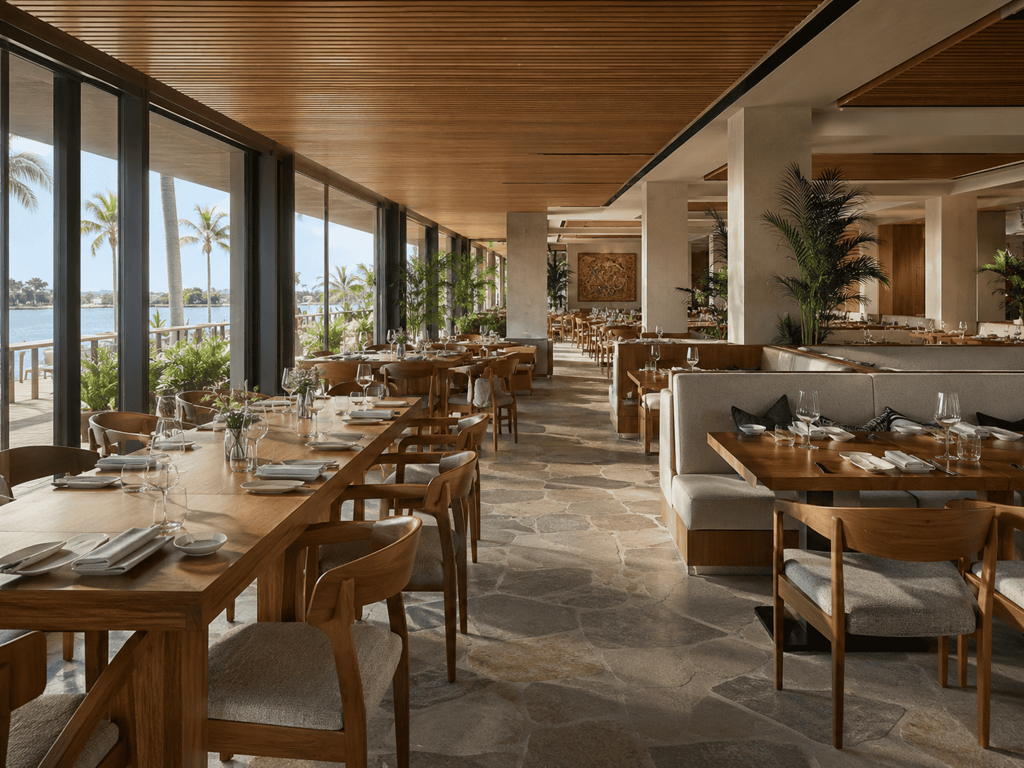 Boho natural restaurant wicker chairs